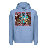 Colony Blue western nurse stethoscope pink leopard Premium Hoodie - BarkalooDesign
