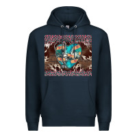 Navy western nurse stethoscope pink leopard Premium Hoodie - BarkalooDesign