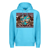 Ocean Blue western nurse stethoscope pink leopard Premium Hoodie - BarkalooDesign