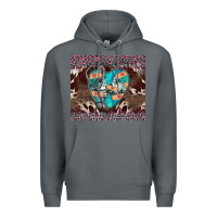 Rock western nurse stethoscope pink leopard Premium Hoodie - BarkalooDesign