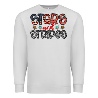 Dove Grey stars and stripes Premium Sweatshirt - CowhideDigitalArt