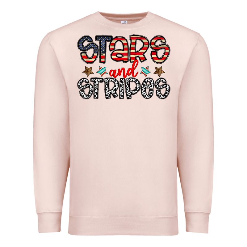 Stars And Stripes Premium Sweatshirt by CowhideDigitalArt | Teevron