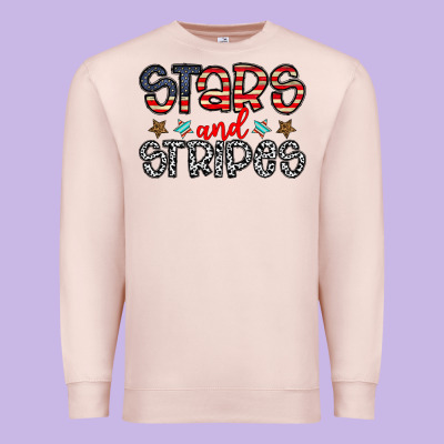 Stars And Stripes Premium Sweatshirt Designed By Cowhidedigitalart