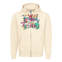 Sandshell faith over fear Zipper Hoodie - Zillion Design Studio
