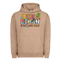 Pigment Burro the beach is my happy place Urban Hoodie - MaliasSmallBusiness