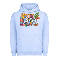 Pigment Grape Ice the beach is my happy place Urban Hoodie - MaliasSmallBusiness