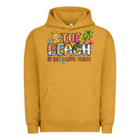 Pigment Peanut Butter the beach is my happy place Urban Hoodie - MaliasSmallBusiness
