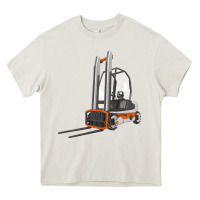Cream Forklift Heavy Core Tee - LillyAllenDesigns