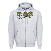 Heather Grey St. Patrick's Day Nurse Zipper Hoodie - RanaPortraitStore