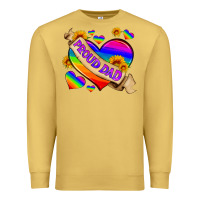 Antique Gold lgbtq proud dad Premium Sweatshirt - HRA Design Shop