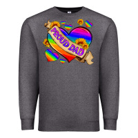 Charcoal Heather lgbtq proud dad Premium Sweatshirt - HRA Design Shop