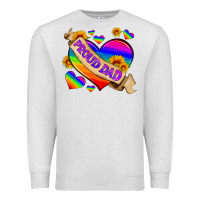 Oatmeal Heather lgbtq proud dad Premium Sweatshirt - HRA Design Shop