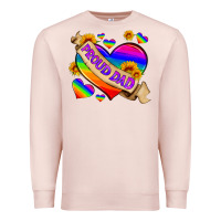 Pale Pink lgbtq proud dad Premium Sweatshirt - HRA Design Shop