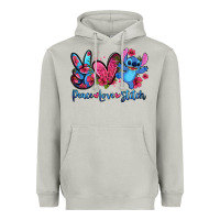 Moon Dust peace love stitch Heavyweight Hoodie - Zillion Design Studio