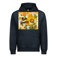 Navy bee happy Urban Hoodie - MaliasSmallBusiness