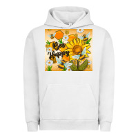Pigment Lunar Rock bee happy Urban Hoodie - MaliasSmallBusiness