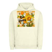 Pigment Pistachio bee happy Urban Hoodie - MaliasSmallBusiness