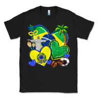 Black brazil hearts Classic Tee - texasbilliewilder