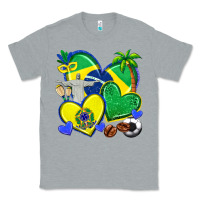 Heather Grey brazil hearts Classic Tee - texasbilliewilder