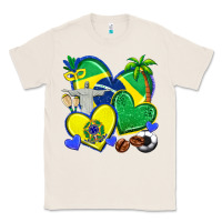 Natural brazil hearts Classic Tee - texasbilliewilder