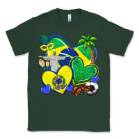 Sports Green brazil hearts Classic Tee - texasbilliewilder