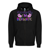Black apparently im dramatic Zipper Hoodie - texasbilliewilder