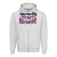 Dove Grey apparently im dramatic Zipper Hoodie - texasbilliewilder