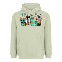 Matcha photography coffee cups Heavyweight Hoodie - Zillion Design Studio