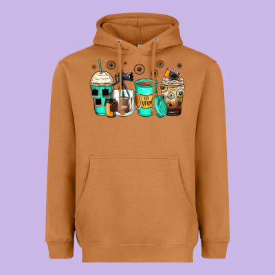 Photography Coffee Cups Heavyweight Hoodie Designed By Zillion Design Studio