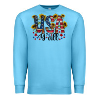 Ocean Blue usa yall Premium Sweatshirt - RacoonDesign
