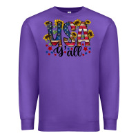 Purple usa yall Premium Sweatshirt - RacoonDesign