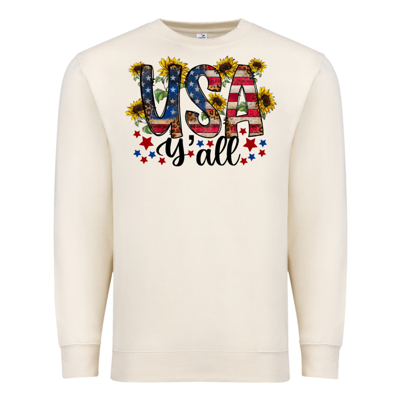 Usa Yall Premium Sweatshirt by RacoonDesign | Teevron