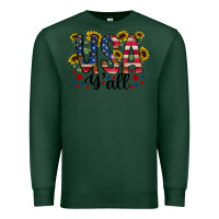 Sports Green usa yall Premium Sweatshirt - RacoonDesign