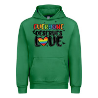 Emerald everyone deserves love Urban Hoodie - MaliasSmallBusiness