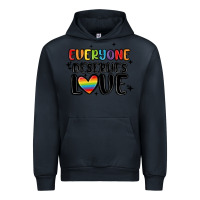 Navy everyone deserves love Urban Hoodie - MaliasSmallBusiness