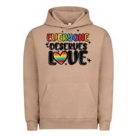 Pigment Burro everyone deserves love Urban Hoodie - MaliasSmallBusiness