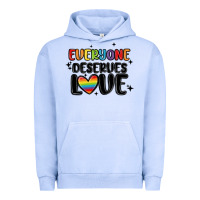 Pigment Grape Ice everyone deserves love Urban Hoodie - MaliasSmallBusiness