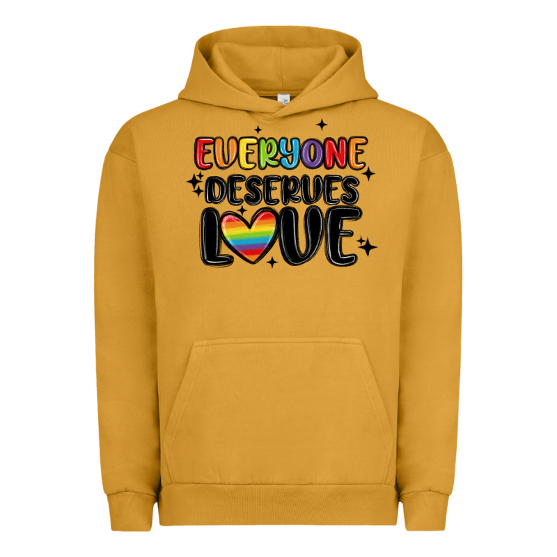 Everyone Deserves Love Urban Hoodie by MaliasSmallBusiness | Teevron
