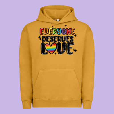 Everyone Deserves Love Urban Hoodie Designed By Maliassmallbusiness