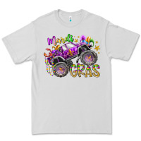 Dove Grey mardi gras monster truck Premium Tee - RacoonDesign