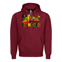 Burgundy black princess Zipper Hoodie - Zillion Design Studio