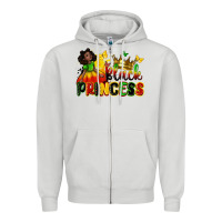 Dove Grey black princess Zipper Hoodie - Zillion Design Studio