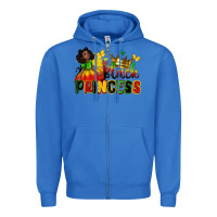True Royal black princess Zipper Hoodie - Zillion Design Studio