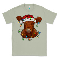Matcha Christmas baby red angus calf with lights Classic Tee - RanaPortraitStore