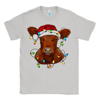 Moon Dust Christmas baby red angus calf with lights Classic Tee - RanaPortraitStore