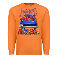 Carrot western fourth of july america truck Premium Sweatshirt - FaDigitalArtStudio