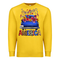 Western Fourth Of July America Truck Premium Sweatshirt | Teevron
