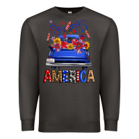 Smoke western fourth of july america truck Premium Sweatshirt - FaDigitalArtStudio