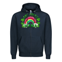Navy st patrick's day one lucky mama Zipper Hoodie - RanaPortraitStore