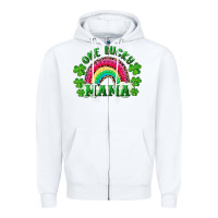 White st patrick's day one lucky mama Zipper Hoodie - RanaPortraitStore